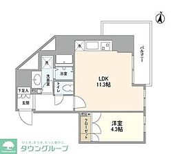 OPEN BLOOM SUMIDA YAHIRO 9階1LDKの間取り