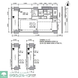 東雲キャナルコートＣＯＤＡＮ16号棟 9階1LDKの間取り