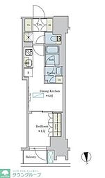 Brillia ist 浅草 1DKの間取図画像