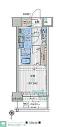 オーキッドレジデンス森下 1Kの間取図画像