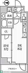 SEASONFLATS住吉 1LDKの間取図画像