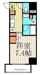 ブラウ門前仲町 1Kの間取図画像
