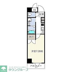 ES-Grande門前仲町 1Kの間取図画像