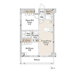 KI-LIGHT錦糸町 2LDKの間取図画像