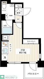 ラ・グラース押上2 ワンルームの間取図画像