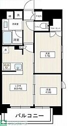 フォースター入谷 2LDKの間取図画像