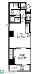 MAISONMK 1LDKの間取図画像