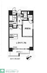 椿 1LDKの間取図画像