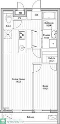 アーバンパーク東向島 1LDKの間取図画像