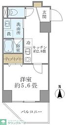 プラッツ両国 1Kの間取図画像