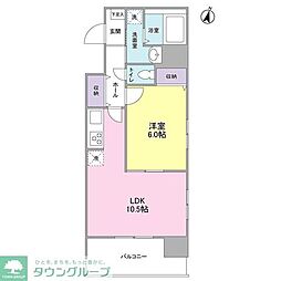 ラークガーデン木場 1LDKの間取図画像