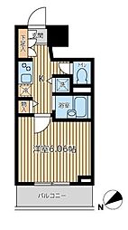 CITYSPIRE新富町 1Kの間取図画像