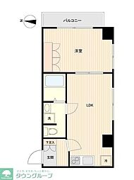 レジデンス錦糸町 1LDKの間取図画像