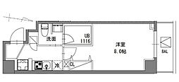 S-RESIDENCE東陽町feliz 1Kの間取図画像