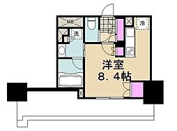 パークアクシス東陽町・親水公園 ワンルームの間取図画像