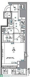 パティーナ月島 1Kの間取図画像