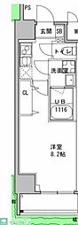 S-RESIDENCE押上Clair 1Kの間取図画像