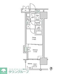 ブルックサイドレジデンス木場 2Kの間取図画像