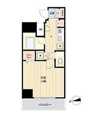 ラクラス新御徒町 1Kの間取図画像