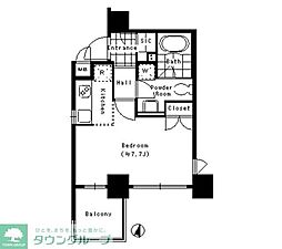 INSULA 1Kの間取図画像