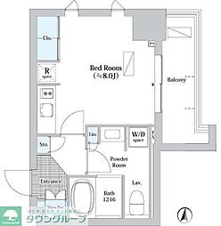 JPnoie錦糸町 ワンルームの間取図画像