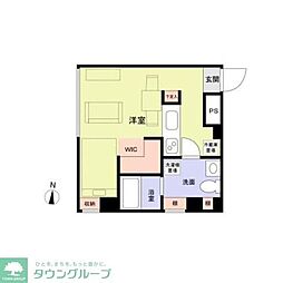 THEA ワンルームの間取図画像