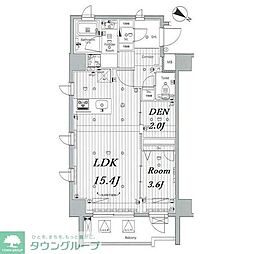 MAKES浅草イースト 1SLDKの間取図画像