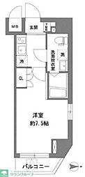 LaVita新御徒町 1Kの間取図画像
