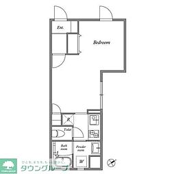 江東区永代2丁目マンション 1Kの間取図画像