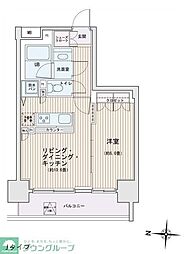 エスティメゾン錦糸町2 1LDKの間取図画像
