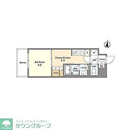 GRANPASEO清澄白河2 1DKの間取図画像