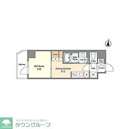 GRANPASEO清澄白河2 1DKの間取図画像