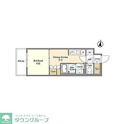 GRANPASEO清澄白河2 1DKの間取図画像