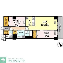 ロイジェント平井 1SLDKの間取図画像
