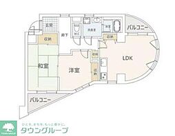 ラレーブ金町（竹石ビル） 3階2LDKの間取り