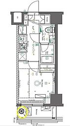 アゼスト北千住 6階1Kの間取り
