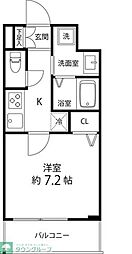 ＳＡＩＯＮ町屋 4階1Kの間取り