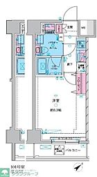 GENOVIA三ノ輪IIIskygarden 6階1Kの間取り