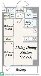 ＧＲＡＮ　ＰＡＳＥＯ　谷在家 7階2LDKの間取り