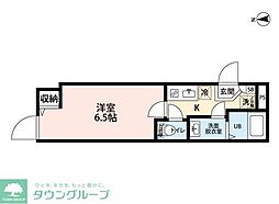 Ｔｈｅ　Ｍａｃｈｉｙａ　Ｃｏｕｒｔ 1階1Kの間取り