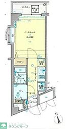 グランフォース西新井 2階1Kの間取り