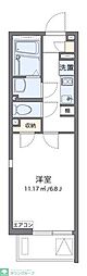 レオネクストジャスミン 1階1Kの間取り