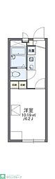 レオパレスサンライズ竹の塚 1階1Kの間取り