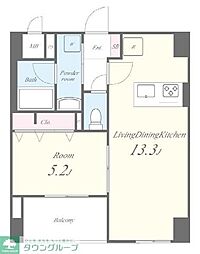 GRACE KR ASAKUSA 6階1LDKの間取り