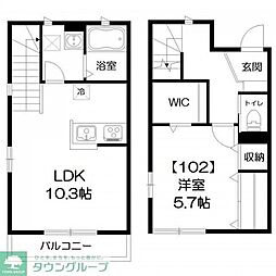 カーサ　コベノルテ 1階1LDKの間取り