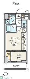 クレストコート北千住レジデンス 1LDKの間取図画像