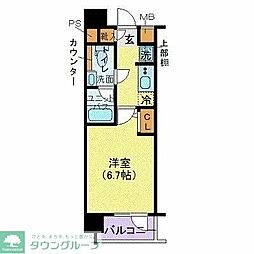 PrecedentHills北千住 1Kの間取図画像