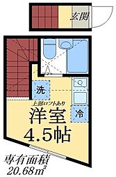ChaiMaxx北千住 ワンルームの間取図画像