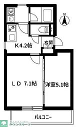 墨田区太平4丁目マンション 2Kの間取図画像