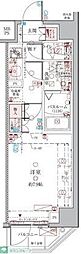 CREVISTA綾瀬2 1Kの間取図画像